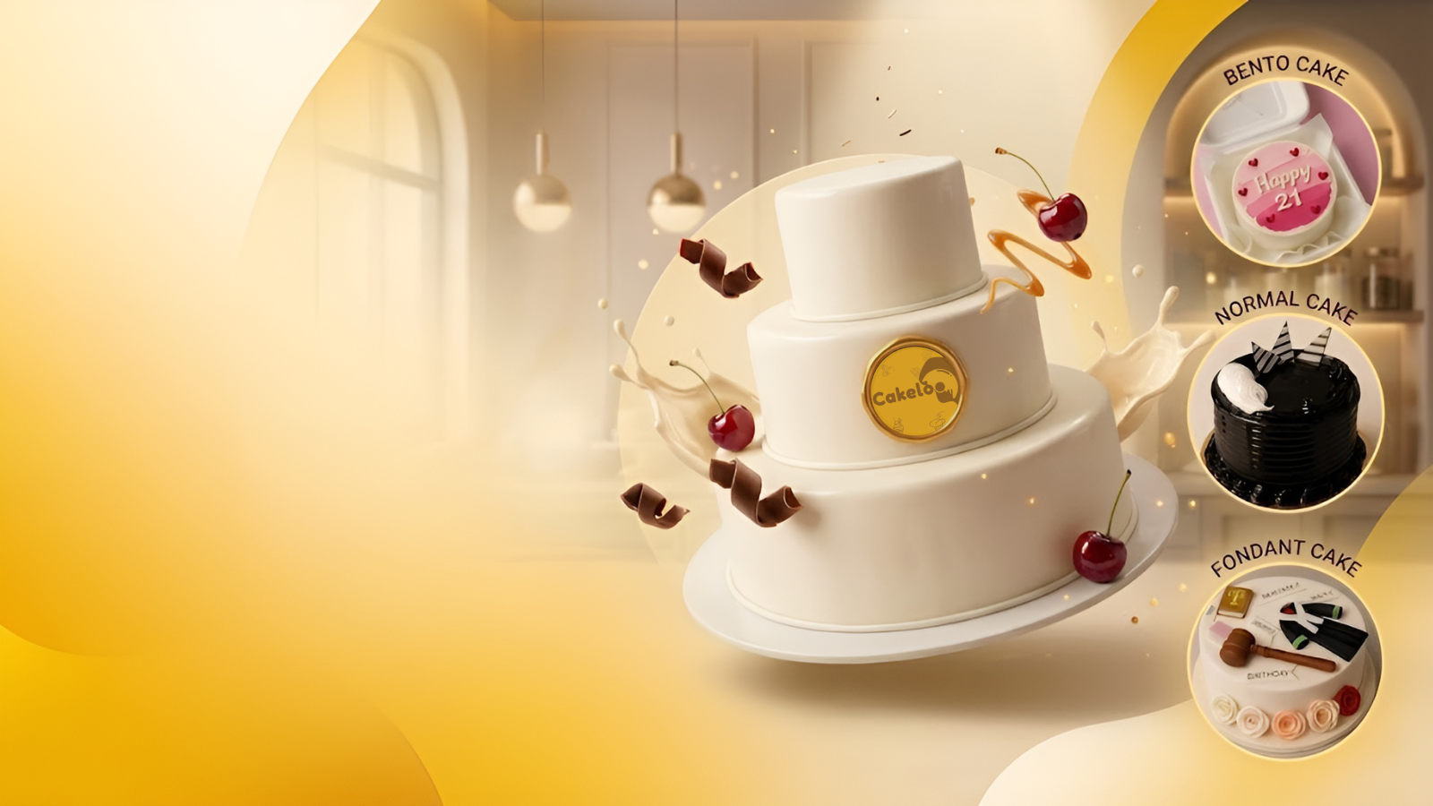 Fresh cakes baked daily at Cakeloo, Patna